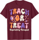 Trach Or Treat Respiratory Therapist Halloween T-Shirt - T-Shirt | Maroon