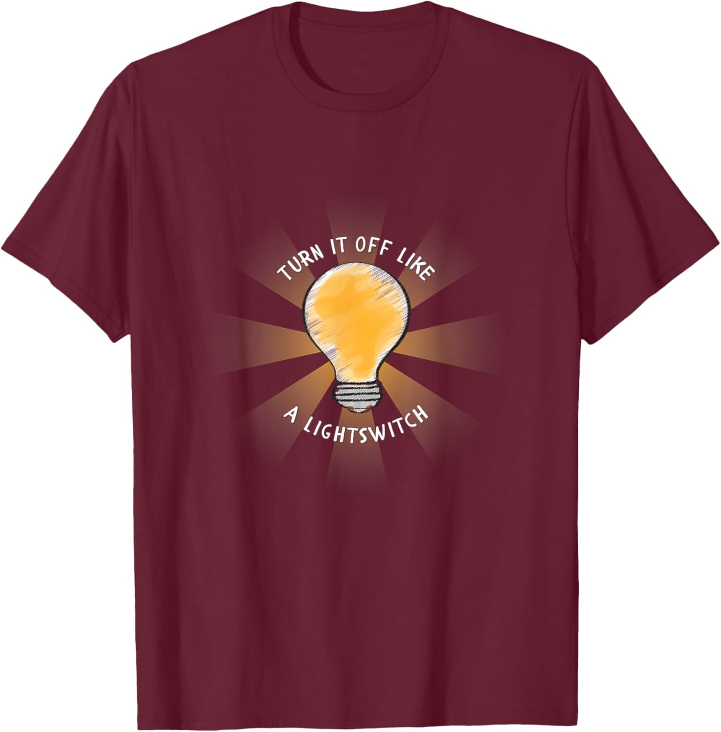Book of Mormon Musical Turn It Off T-Shirt - T-Shirt | Maroon