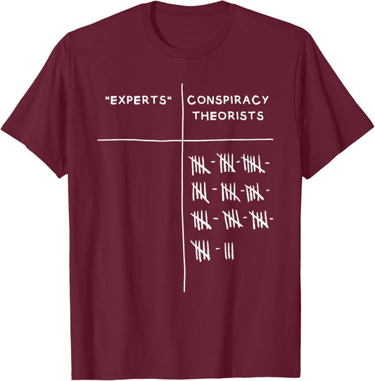 Cool Conspiracy Theorist Art Women Conspiracy Theory T-Shirt - T-Shirt | Maroon