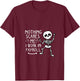 Funny Payroll Halloween Human Resources Dancing Skeleton V-Neck T-Shirt - T-Shirt | Maroon