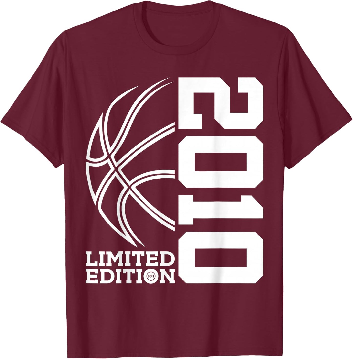 16th BIRTHDAY BASKETBALL LIMITED EDITION 2010 T-Shirt - T-Shirt | Maroon