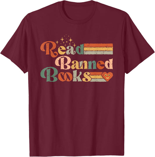 Read Banned Books Week Reader T-Shirt - T-Shirt | Maroon