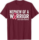 Nephew Of A Warrior Shirt, Nephew Breast Cancer Aunt T-Shirt - T-Shirt | Maroon