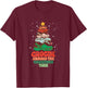 Funny Christmas Crocing Around The Christmas Tree Vintage T-Shirt - T-Shirt | Maroon