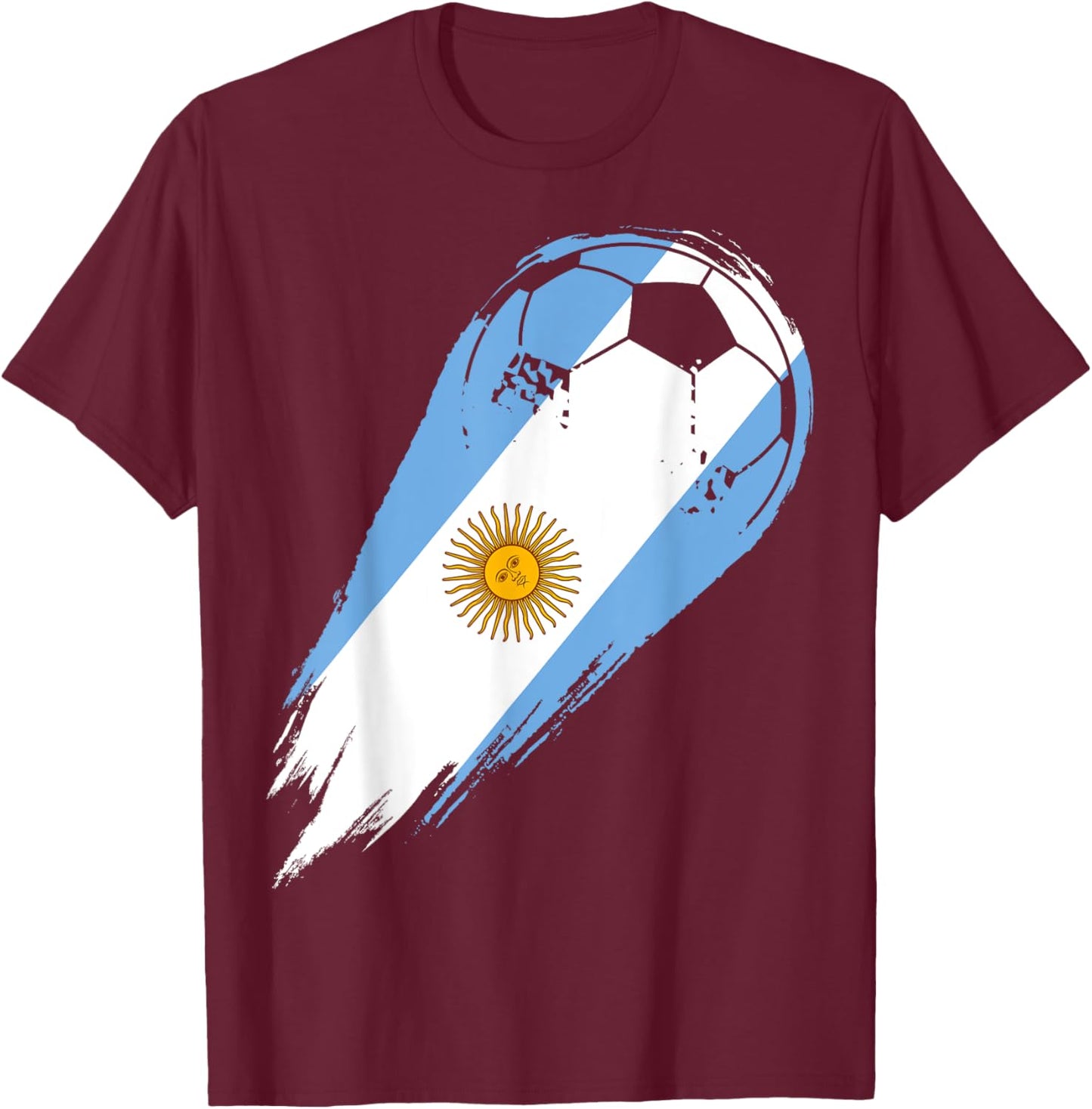 Soccer Player of Pride Argentina T-Shirt - T-Shirt | Maroon