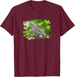 Mourning Dove T-Shirt - T-Shirt | Maroon
