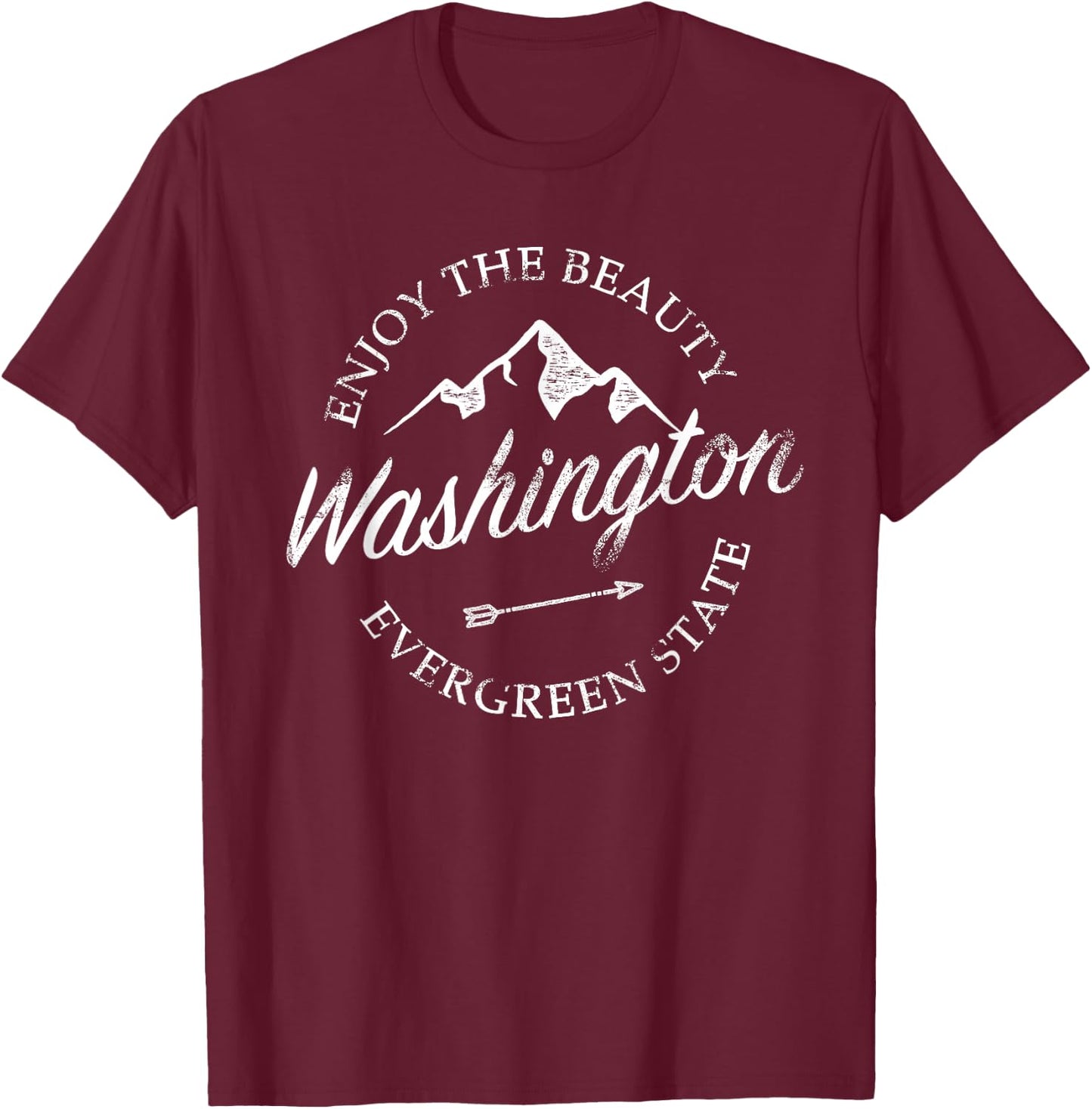 Washington Evergreen State T-Shirt - T-Shirt | Maroon