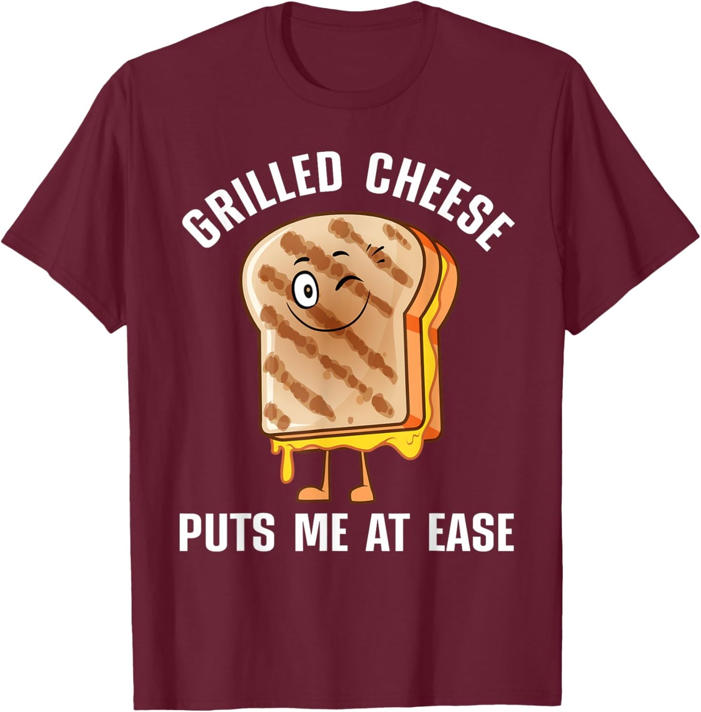 Cool Grilled Cheese Women Kids Grilled Cheese Lover T-Shirt - T-Shirt | Maroon