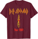 Def Leppard - Dive T-Shirt - T-Shirt | Maroon