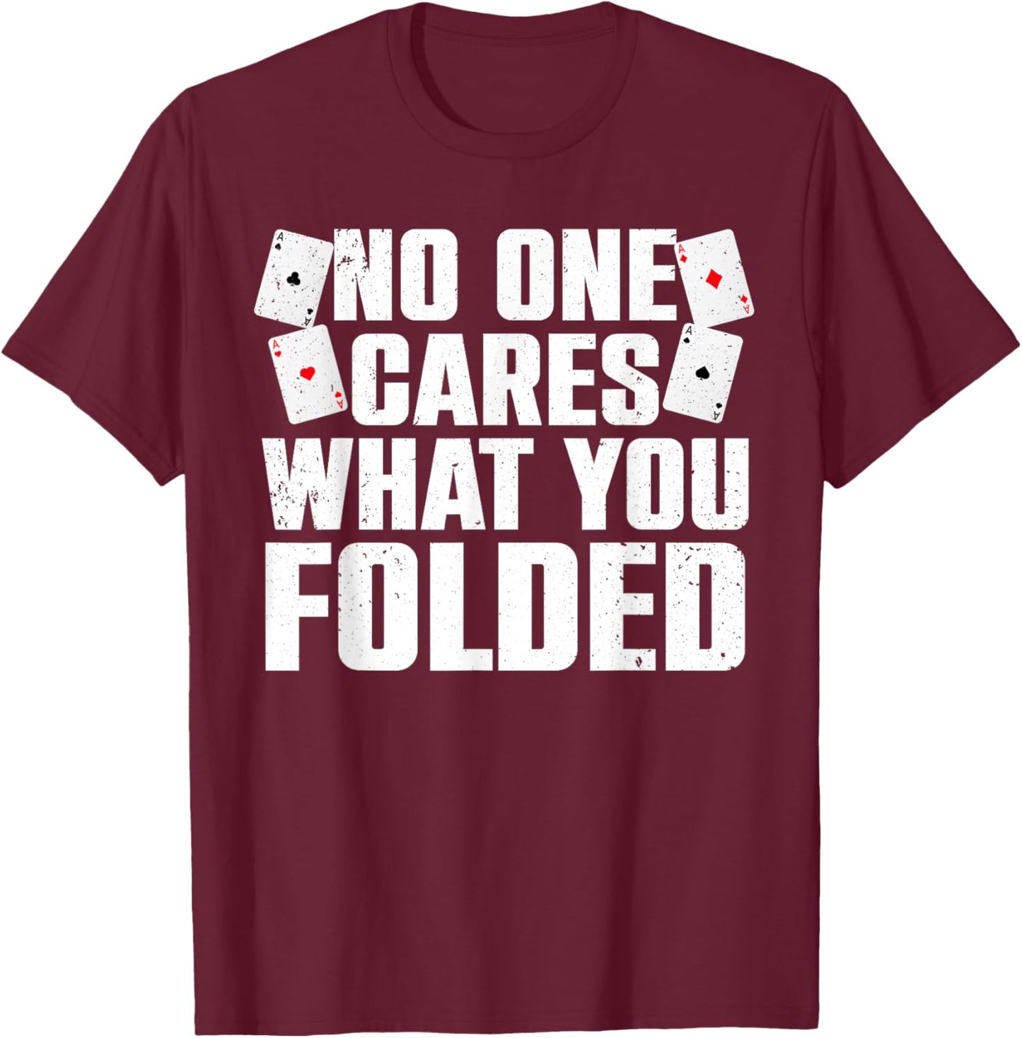 Funny Poker Art Women Poker Player Casino Gambler T-Shirt - T-Shirt | Maroon