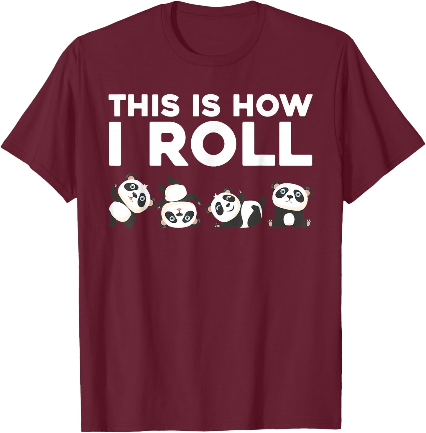 Cool Panda Women Panda Bear Lovers Animal Zoo Pandas T-Shirt - T-Shirt | Maroon