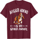 Basset Hound Is My Spirit Animal Dog T-Shirt - T-Shirt | Maroon