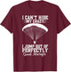 Paratrooper Costume Parachute Gear Skydiving 82nd Airborne T-Shirt - T-Shirt | Maroon