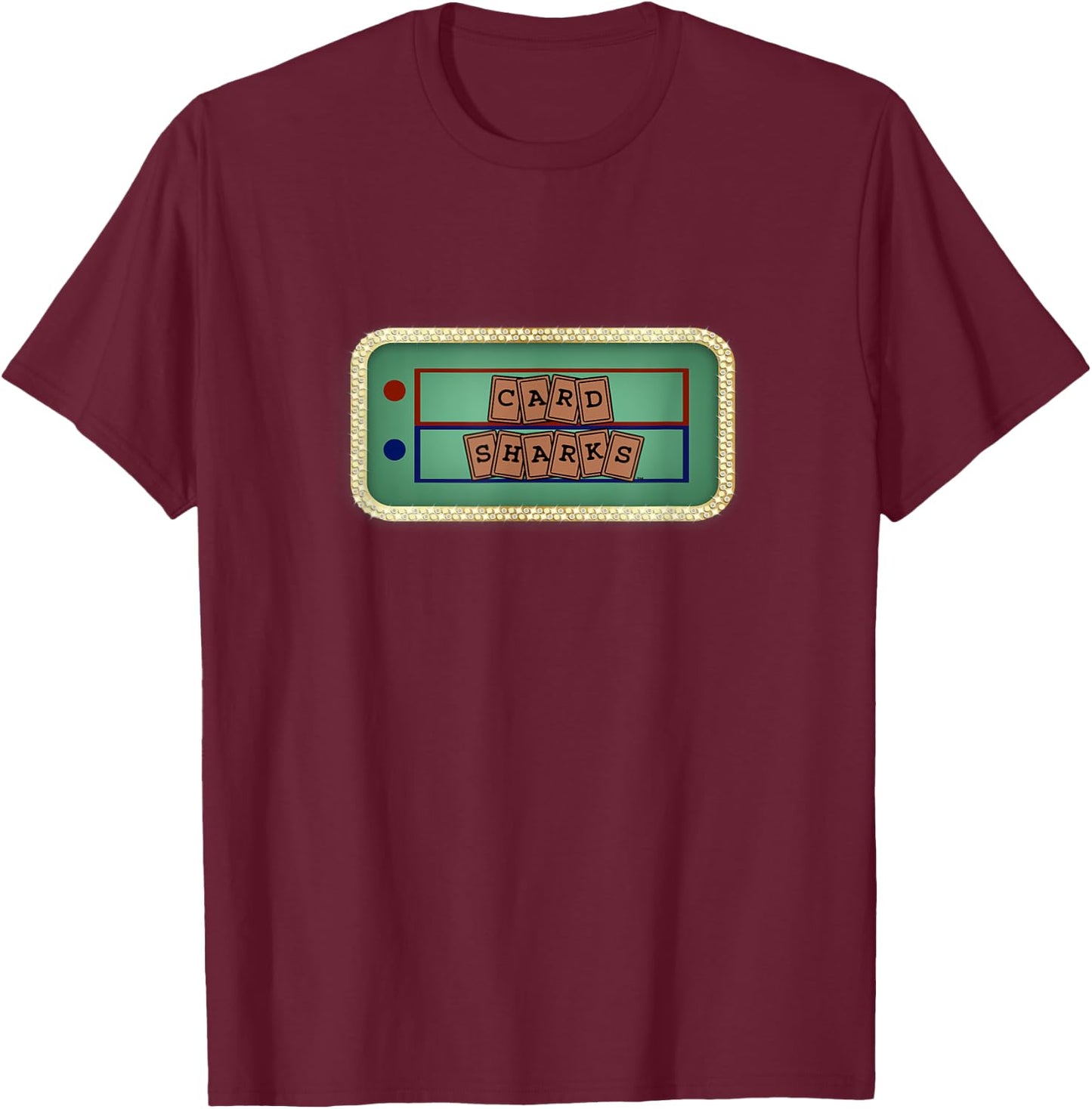 Vintage Card Sharks T-Shirt - T-Shirt | Maroon