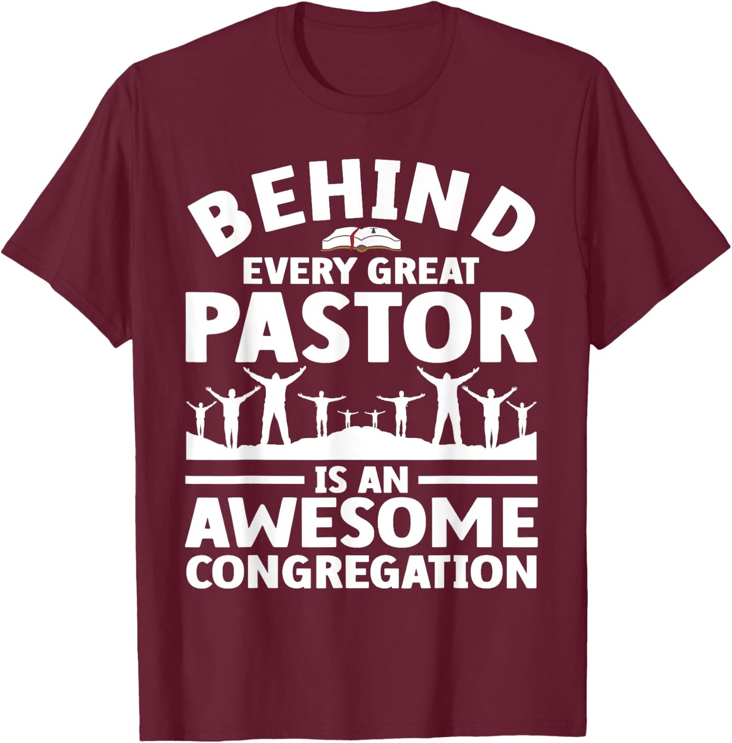 Funny Pastor Appreciation Art Women Christian Priest T-Shirt - T-Shirt | Maroon
