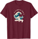 If It Swells Ride It Waves Surfing T-Shirt - T-Shirt | Maroon