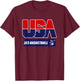 2021 USA 3x3 Basketball T-Shirt - T-Shirt | Maroon