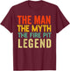Fire Pit Bonfire Campfire Lover Men Camping Lover T-Shirt - T-Shirt | Maroon