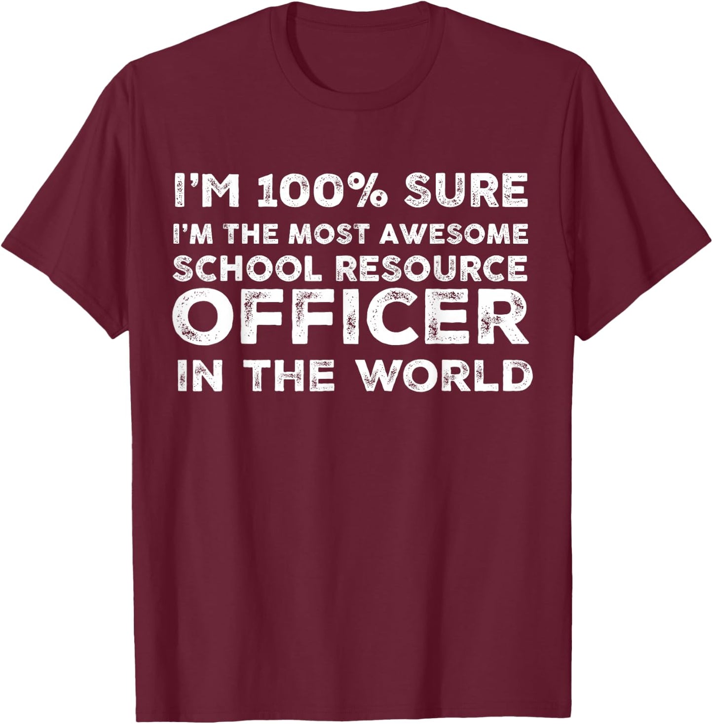 School Resource Officer SRO T-Shirt - T-Shirt | Maroon