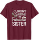 Sassy Sister Of The Groom Shower Groom's Sis T-Shirt - T-Shirt | Maroon