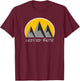 Crested Butte, Colorado Snow Ski & Outdoor Paradise T-Shirt - T-Shirt | Maroon
