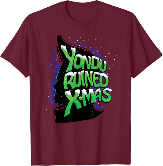 Marvel Guardians of the Galaxy Yondu Ruined Christmas T-Shirt - T-Shirt | Maroon