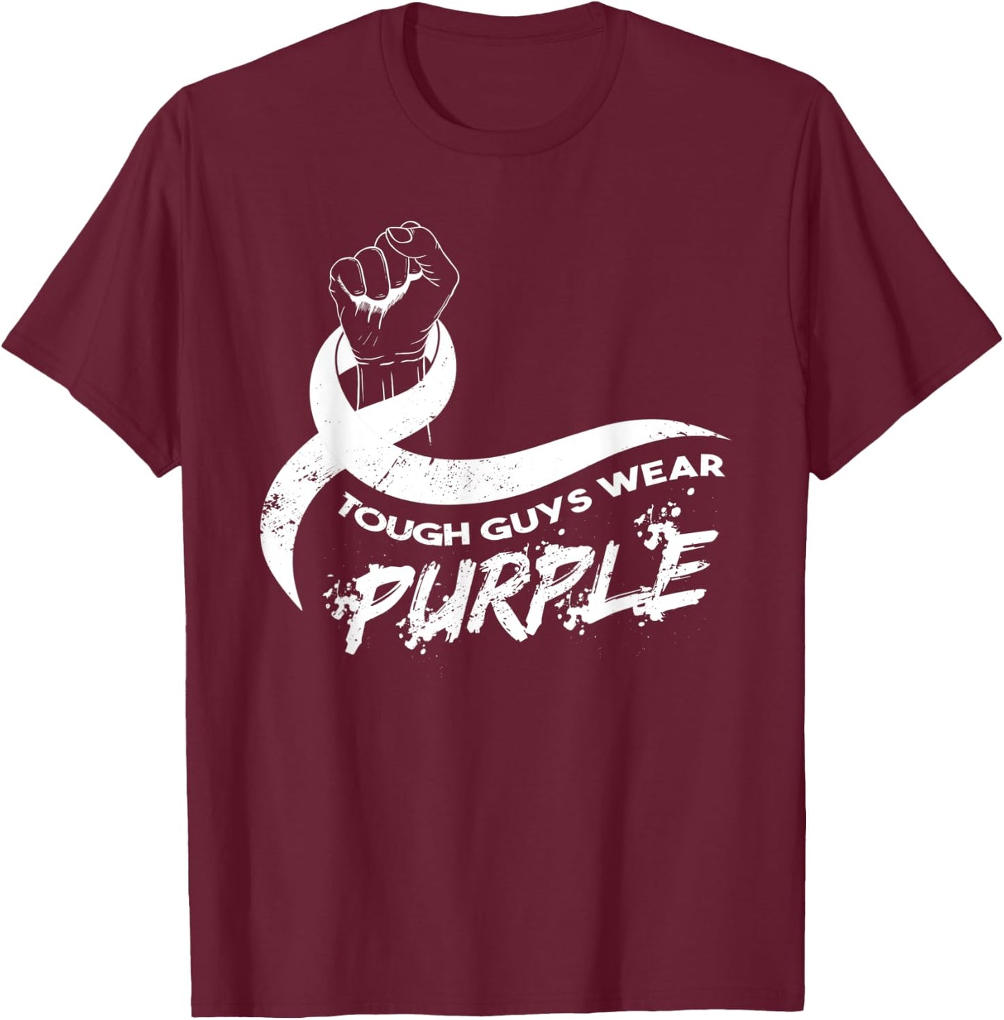Tough Guys Wear Purple T-Shirt - T-Shirt | Maroon