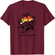 Jekyll Island Georgia Sea Turtle Preserve 70s Retro Style T-Shirt - T-Shirt | Maroon