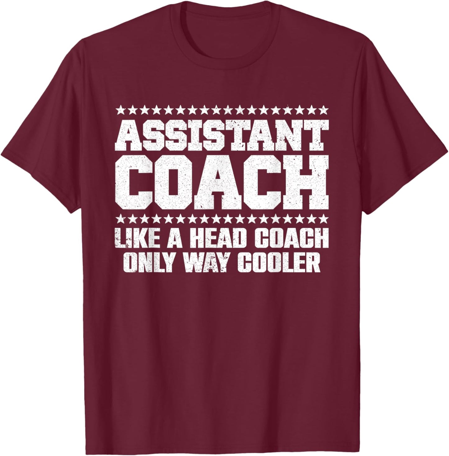 Cool Assistant Coach Women Tennis Softball Coaches T-Shirt - T-Shirt | Maroon