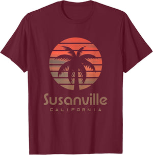 California Susanville T-Shirt - T-Shirt | Maroon
