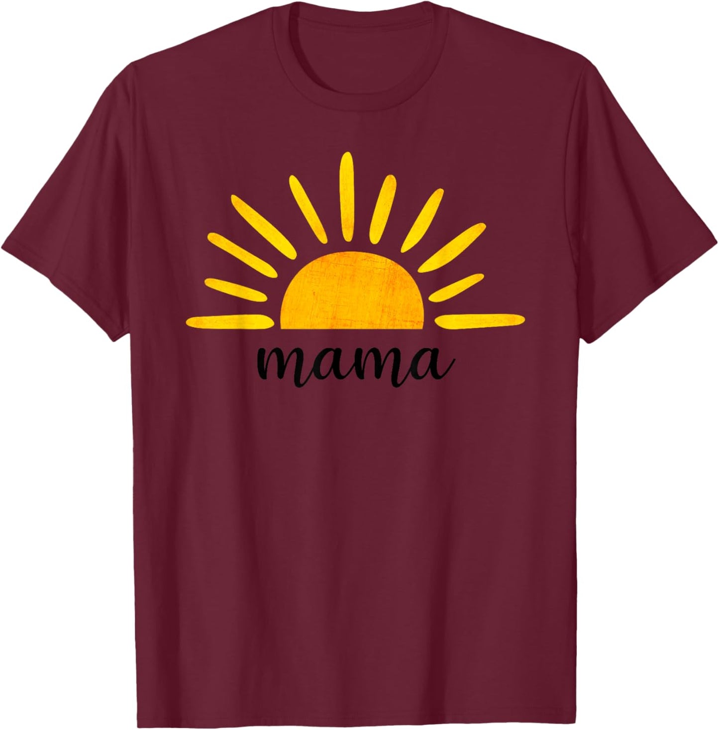 Mama of The Birthday First Trip Around The Sun Birthday T-Shirt - T-Shirt | Maroon