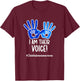 Child Abuse Prevention Month Child Abuse Awareness T-Shirt - T-Shirt | Maroon