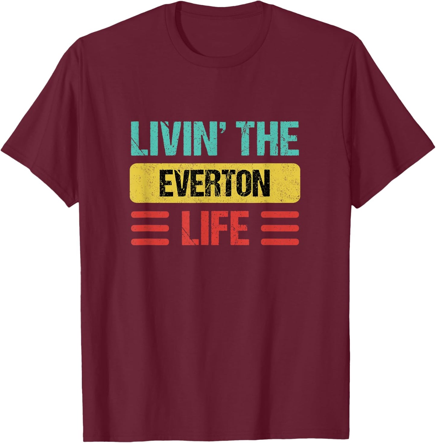 Everton Name T-Shirt - T-Shirt | Maroon