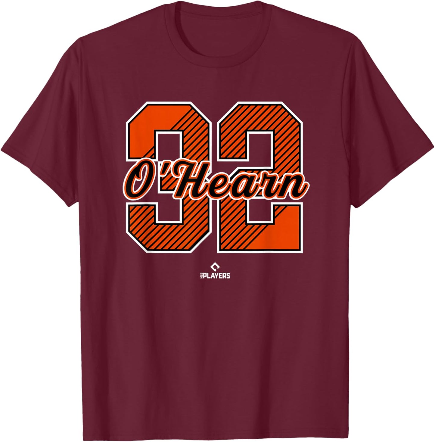 Ryan O Hearn 32 Baltimore MLBPA T-Shirt - T-Shirt | Maroon
