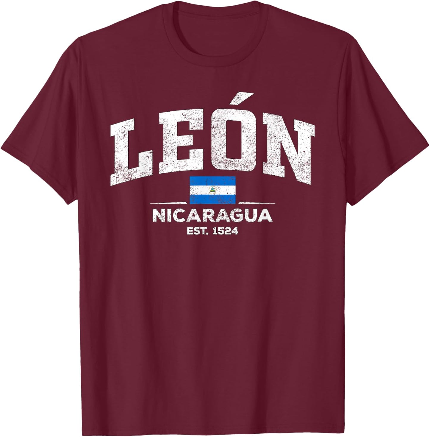 Leon Nicaragua T-Shirt - T-Shirt | Maroon