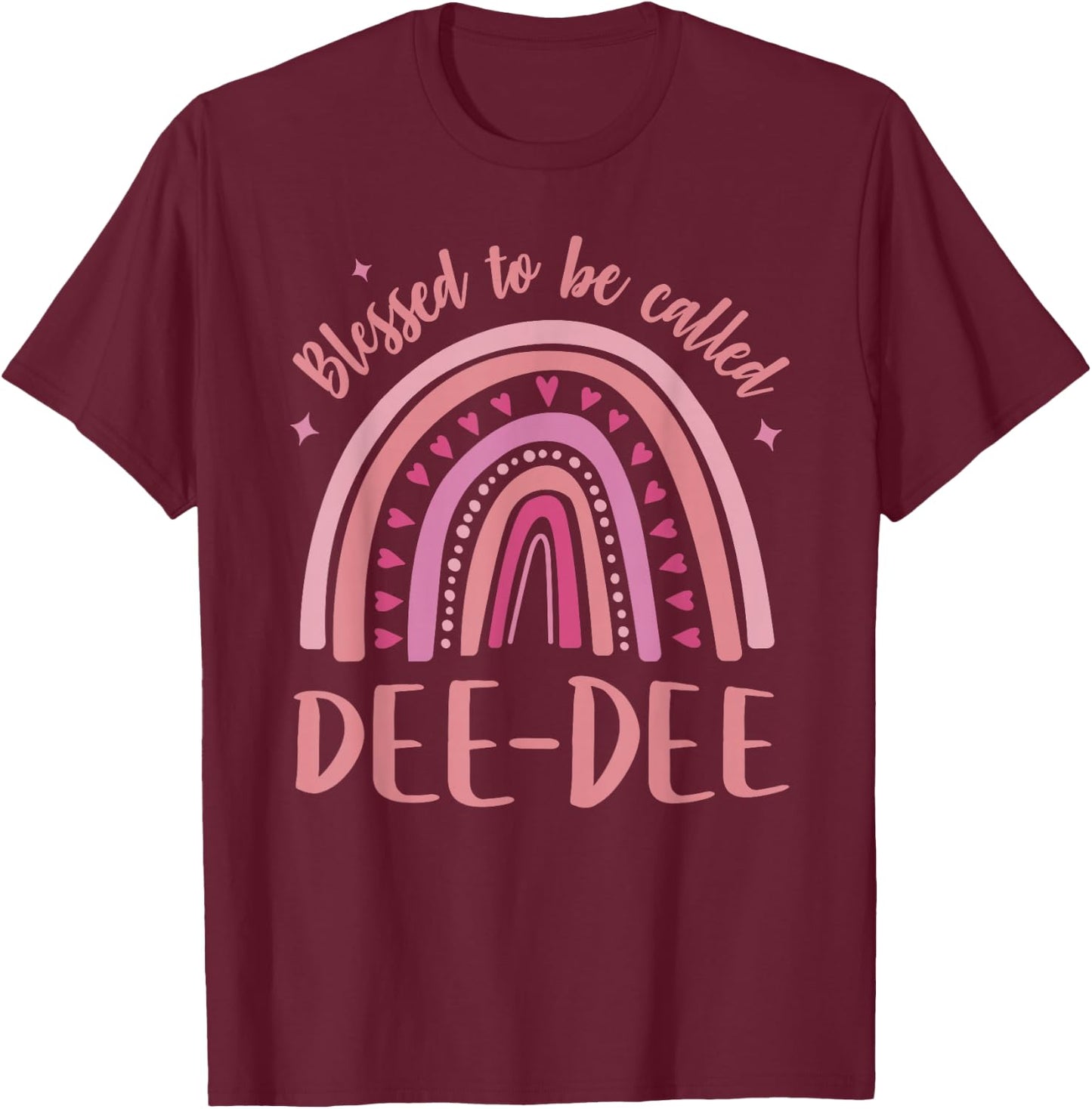 Dee-Dee for Grandma Mother's Day Blessed Dee-Dee T-Shirt - T-Shirt | Maroon