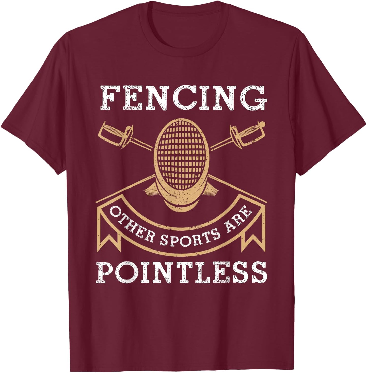 Funny Fencing Design Women Kids Fencing Sport Fencer T-Shirt - T-Shirt | Maroon