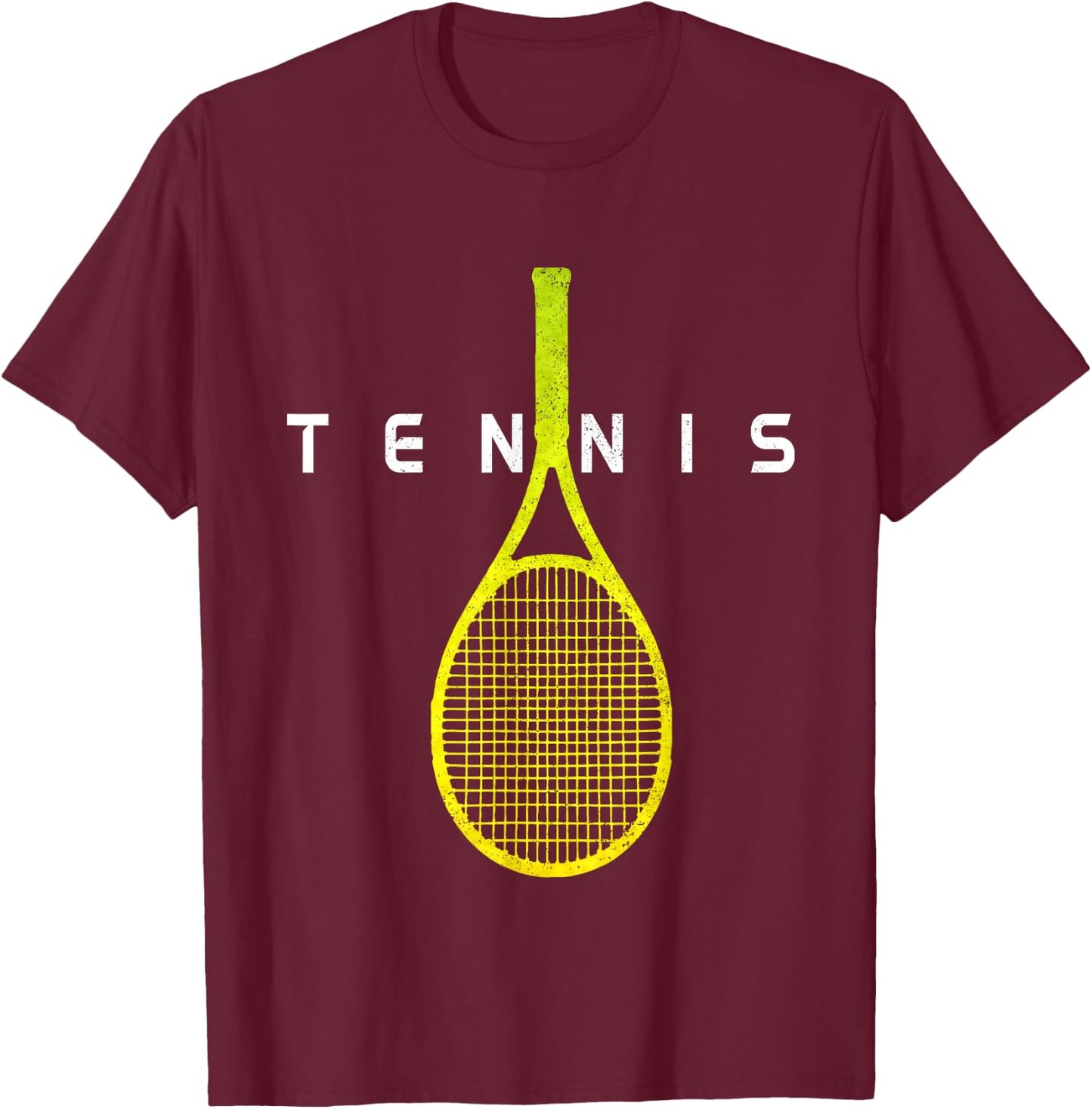 Tennis Player Sports T-Shirt - T-Shirt | Maroon