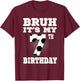 Bruh It's My 7th Birthday 7 Year Old Soccer Kids T-Shirt - T-Shirt | Maroon