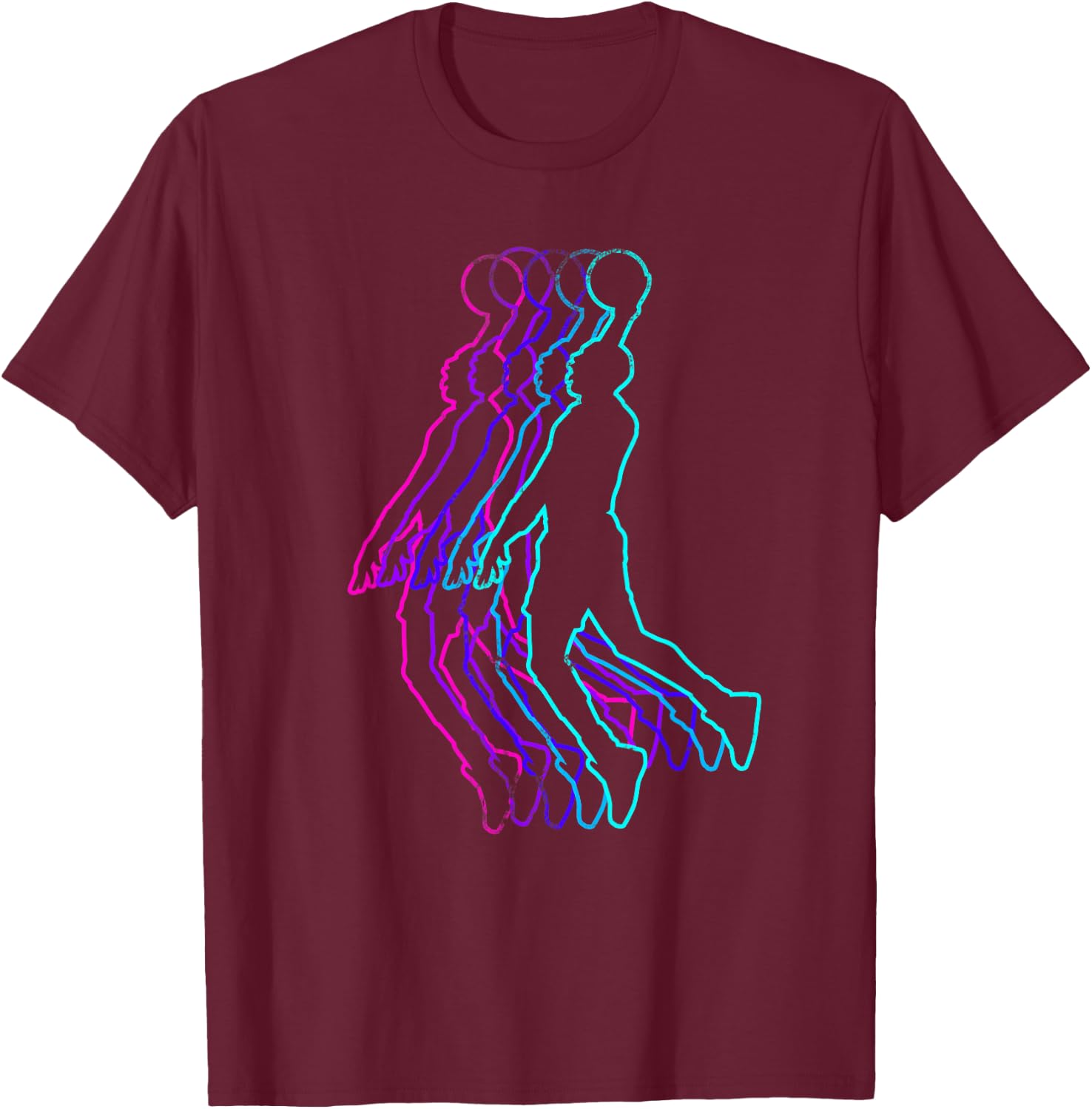 Basketball Kids Youth Player Slam Dunk Teens T-Shirt - T-Shirt | Maroon