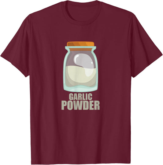 Garlic Powder Spice Flavor Food Cooking T-Shirt - T-Shirt | Maroon