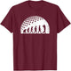 Funny Golf Evolution Golf Player Vintage Men Boys T-Shirt - T-Shirt | Maroon