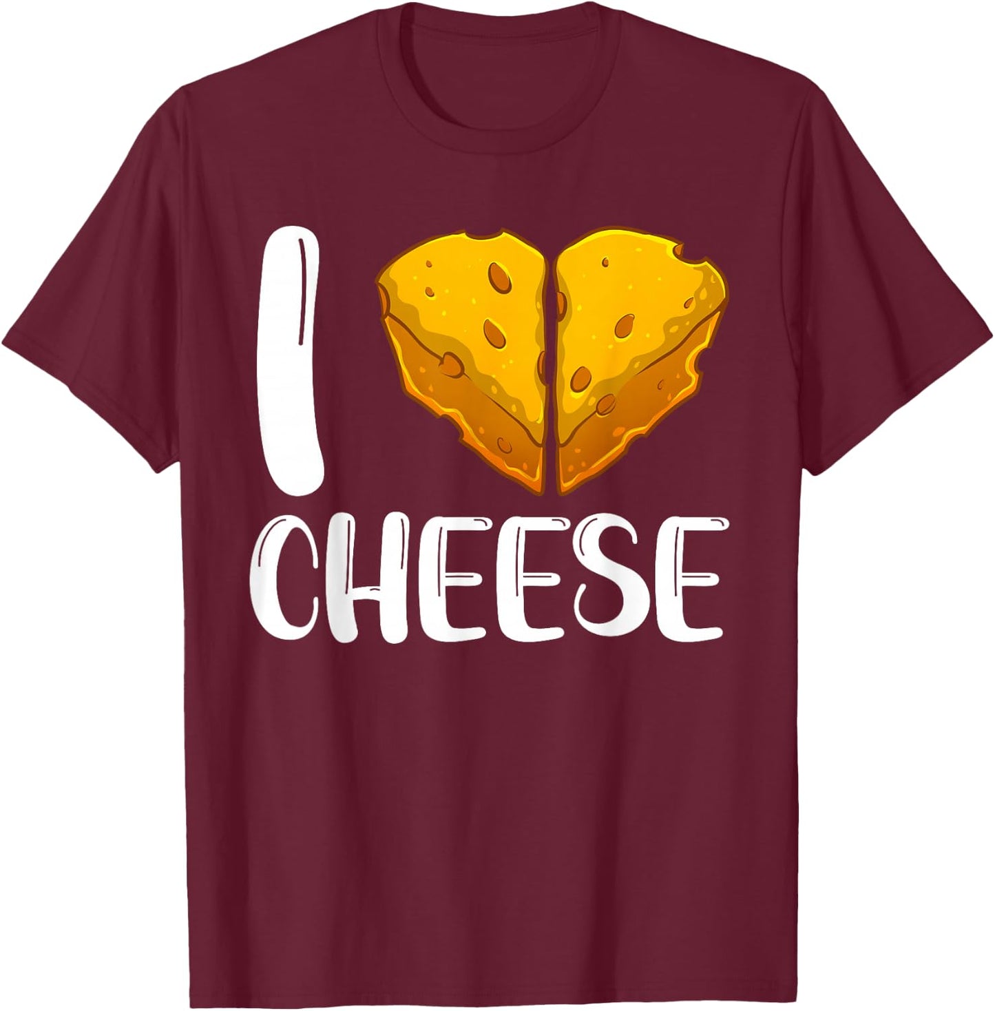 Funny Cheese Art Women Cottage Ricotta Cheese Lovers T-Shirt - T-Shirt | Maroon