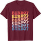 Burbot Groovy Retro Fish T-Shirt - T-Shirt | Maroon