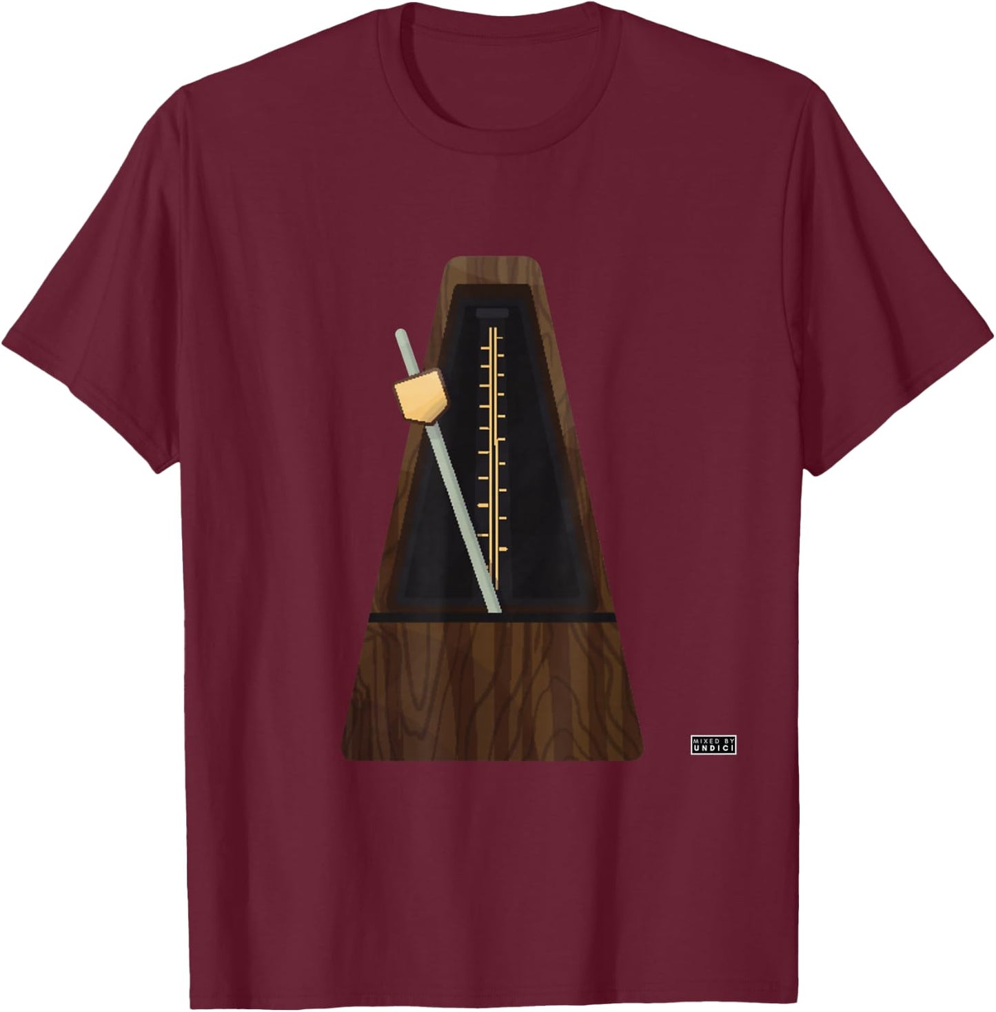 Metronome for musicians, recording, bpm, mix and mastering T-Shirt - T-Shirt | Maroon