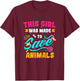 Future Veterinarian - This Girl Was Made To Save Animals T-Shirt - T-Shirt | Maroon