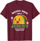 Funny Wanna Taco Bout Jesus Pray | Mexican Food T-Shirt - T-Shirt | Maroon