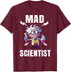 Mad Scientist Shirt Kids Toddler Boys Girls Child Science T-Shirt - T-Shirt | Maroon