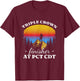 Triple Crowns of Hiking Finisher Hiker AT PCT CDT T-Shirt - T-Shirt | Maroon