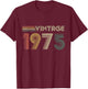 Vintage 1975, 1975 Birthday, 1975 T-Shirt - T-Shirt | Maroon